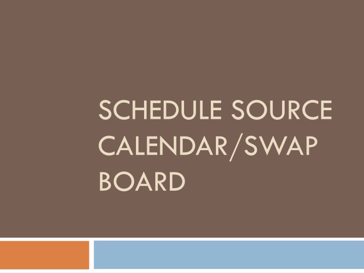 Manage Your Work Schedule Efficiently with Schedule Source Calendar Swap Board