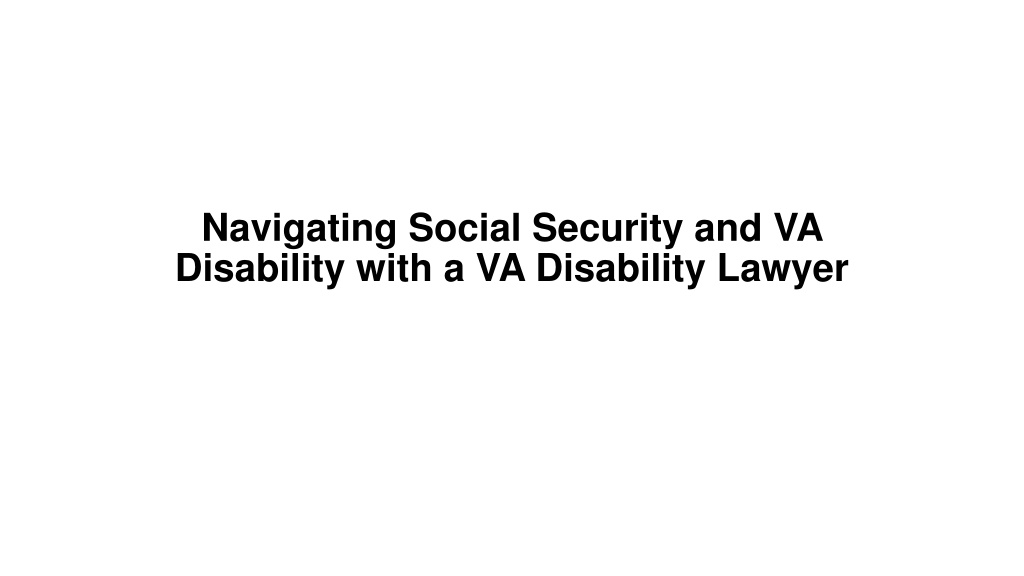 navigating social security and va disability with l.w