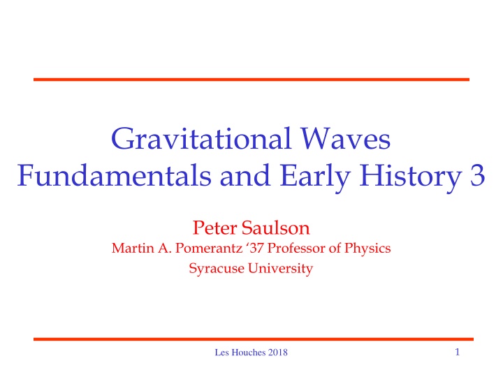 Gravitational Waves: Basics and Detection Challenges