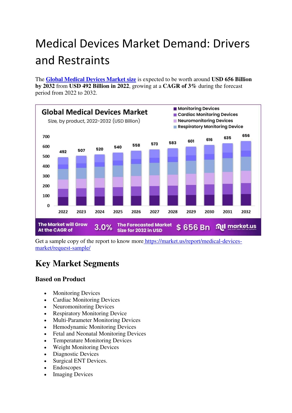 medical devices market demand drivers l.w