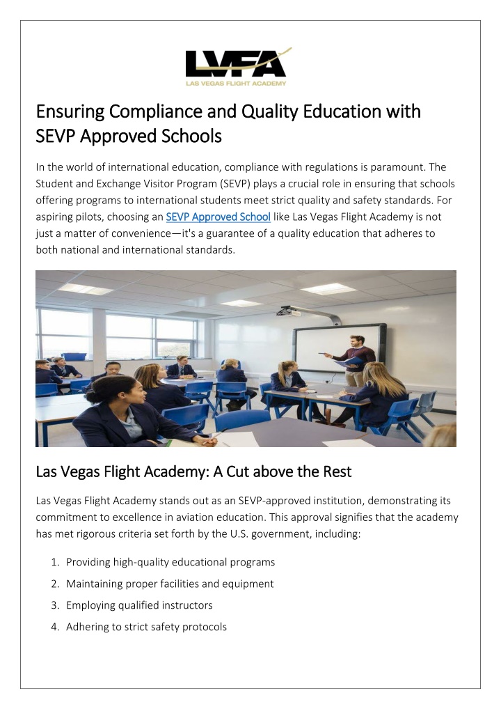 ensuring compliance and quality education with n.w