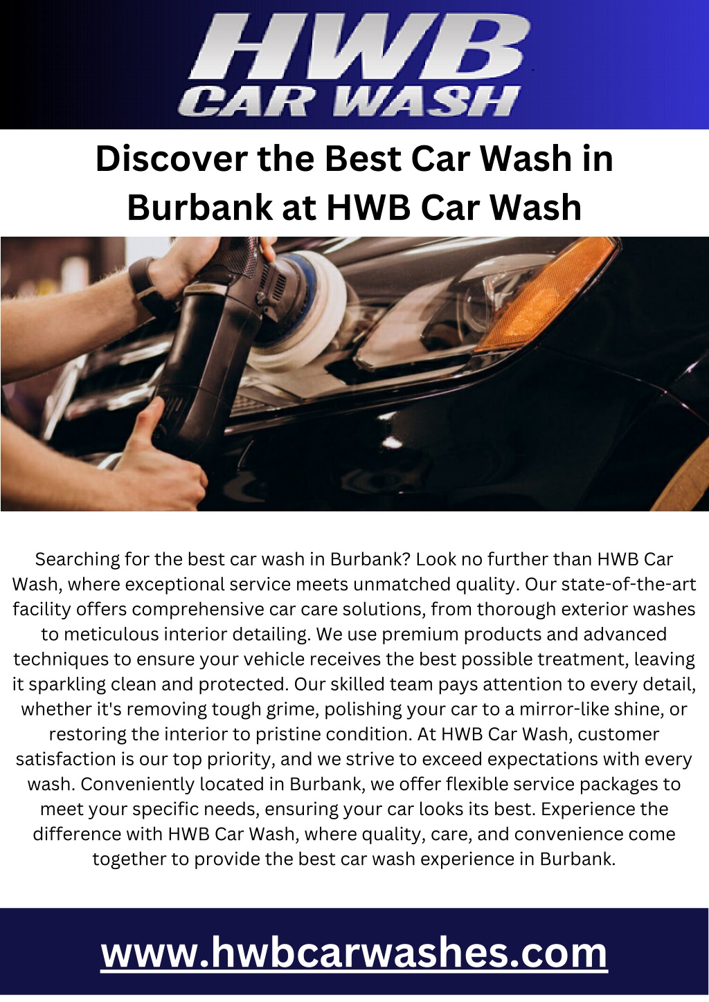 discover the best car wash in burbank l.w