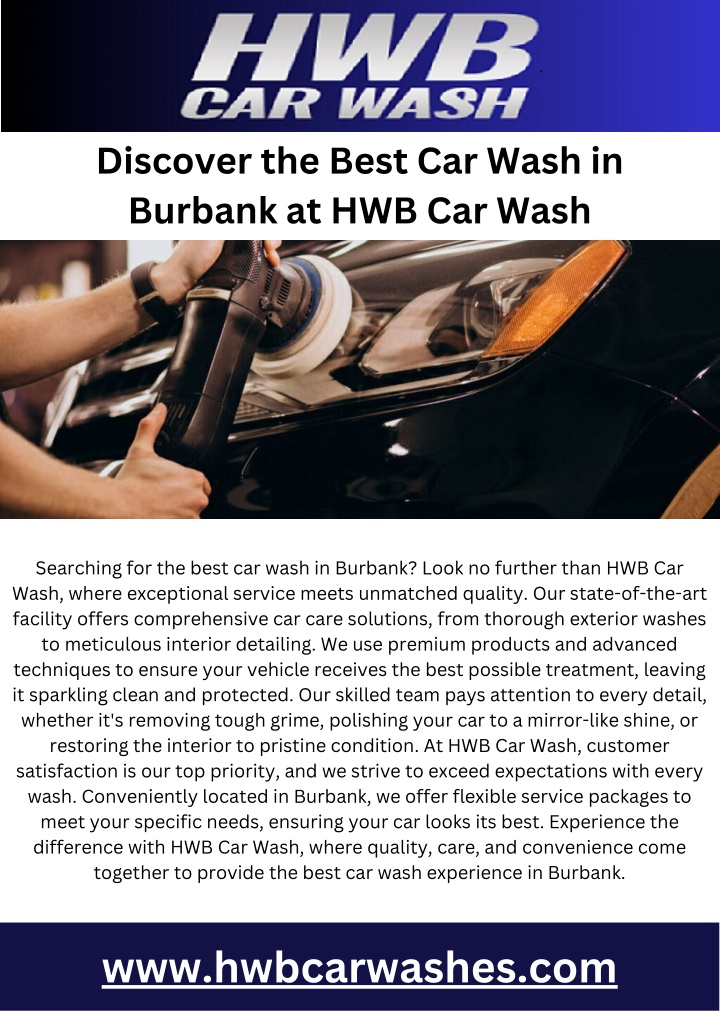 discover the best car wash in burbank n.w