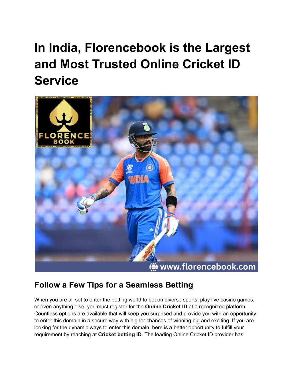 in india florencebook is the largest and most l.w