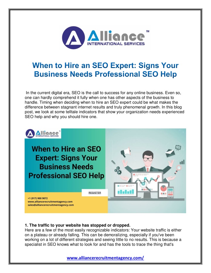 in the current digital era seo is the call n.w
