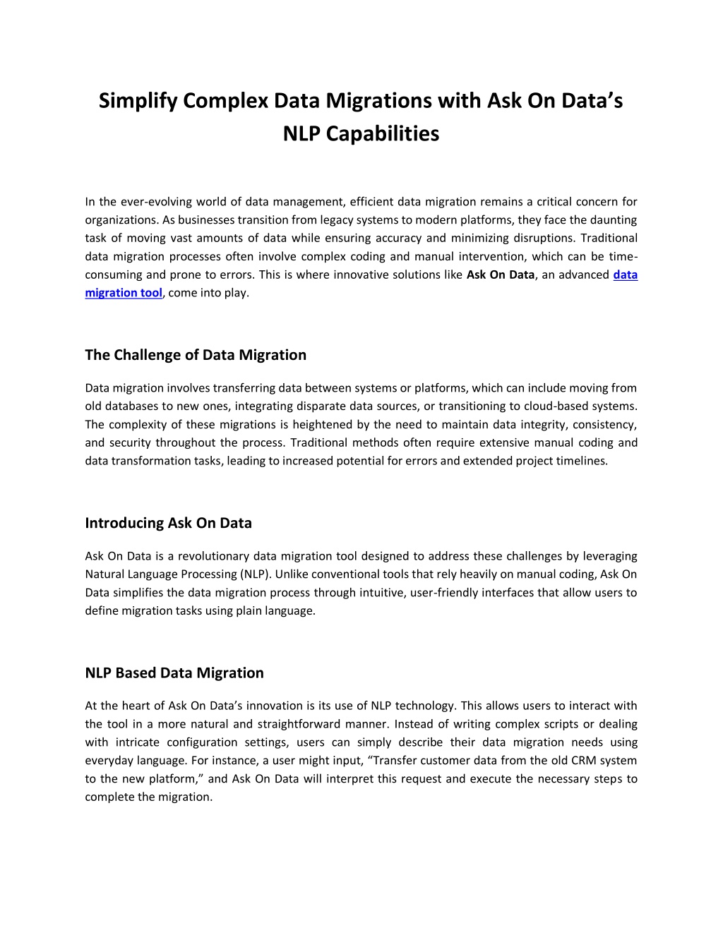 simplify complex data migrations with ask on data l.w