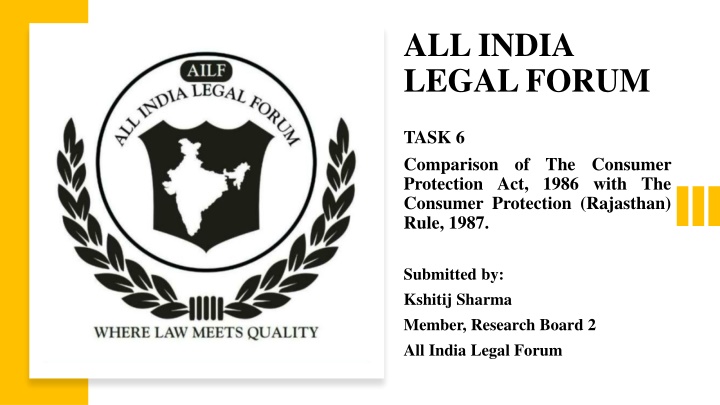Comparison of Consumer Protection Acts: 1986 vs Rajasthan Rule 1987