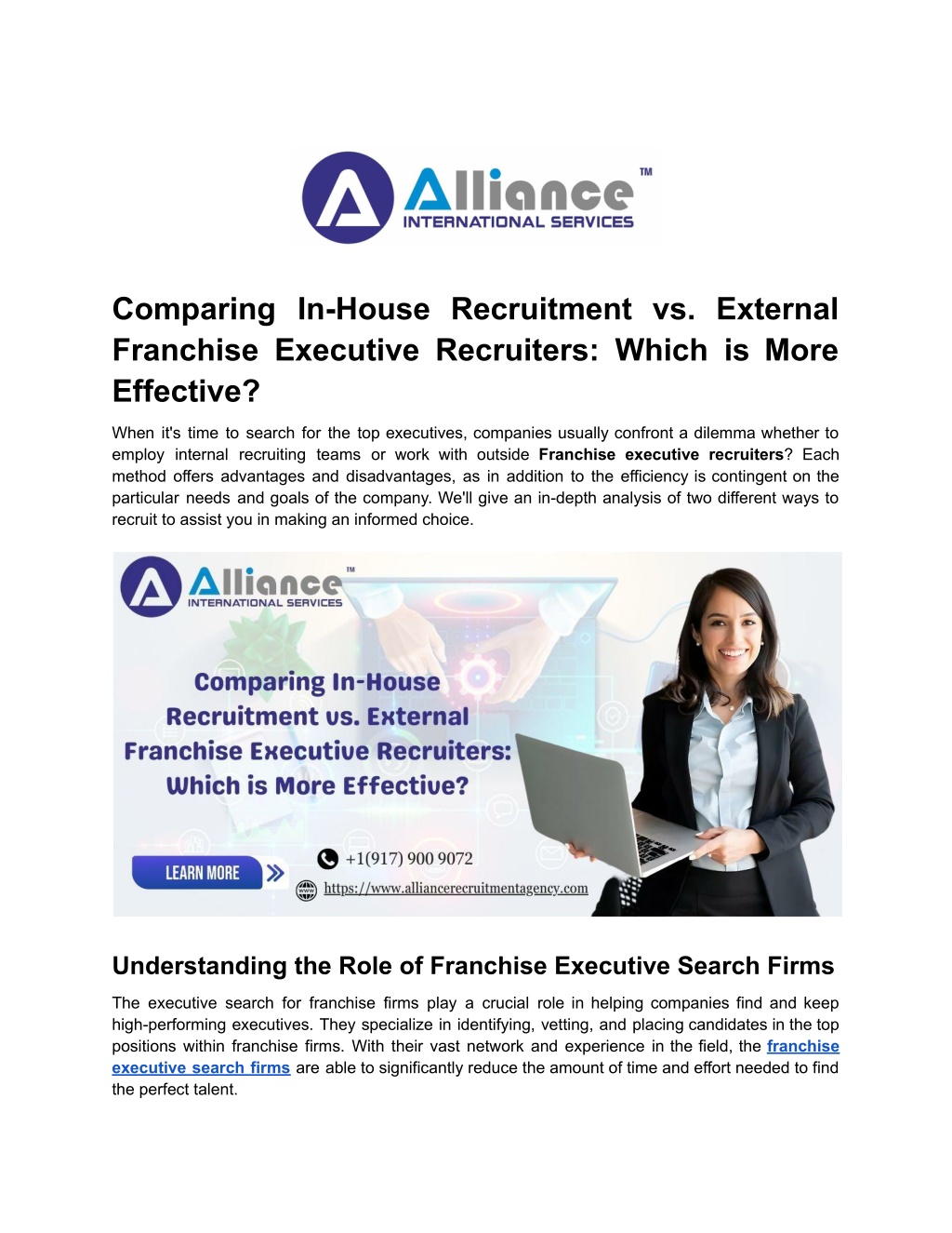 comparing in house recruitment vs external l.w