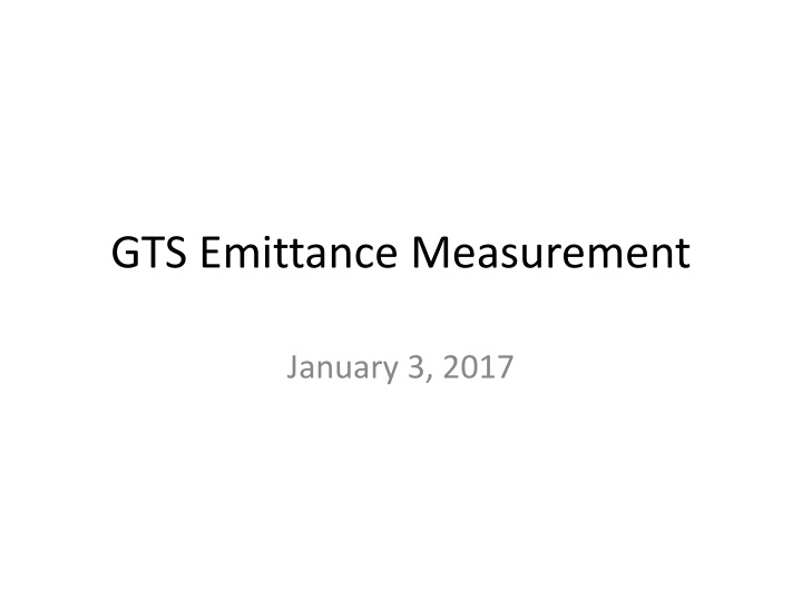 Emittance Measurement Techniques and Analysis