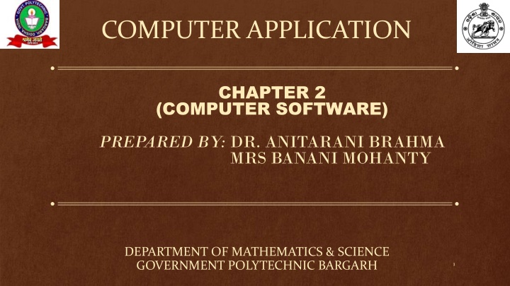 Computer Software and Operating Systems
