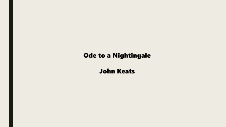 Themes of Mortality and Transcendence in Keats' 