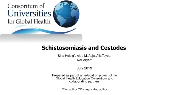 Schistosomiasis and Cestodes: A Comprehensive Overview