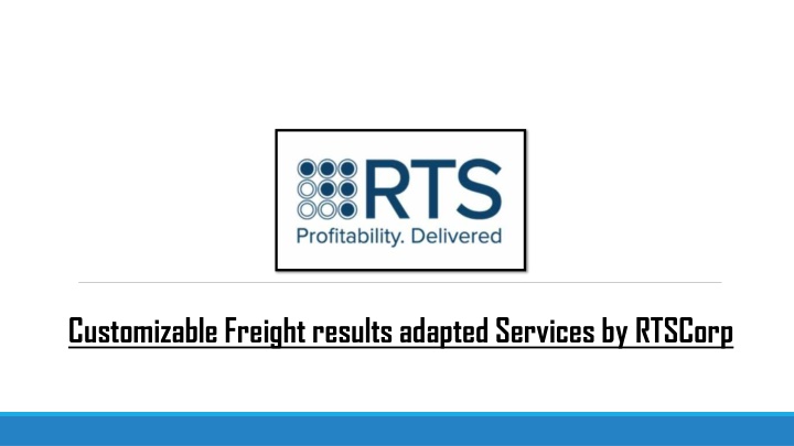 customizable freight results adapted services n.w