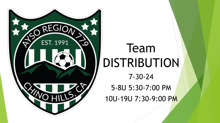 Chino Hills AYSO 779 Soccer Program Information