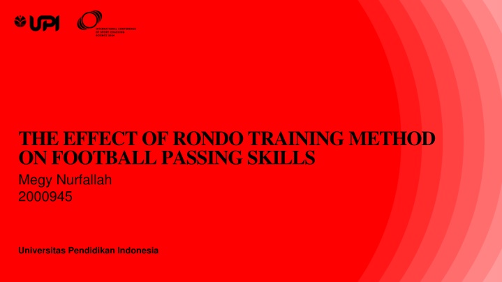 The Effect of Rondo Training Method on Football Passing Skills Study