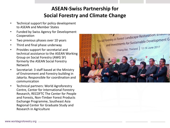 Sustainable Agroforestry Initiatives in ASEAN Region