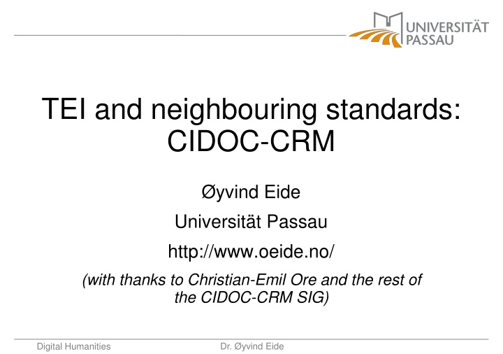 Interconnected Cultural Heritage through TEI and CIDOC-CRM