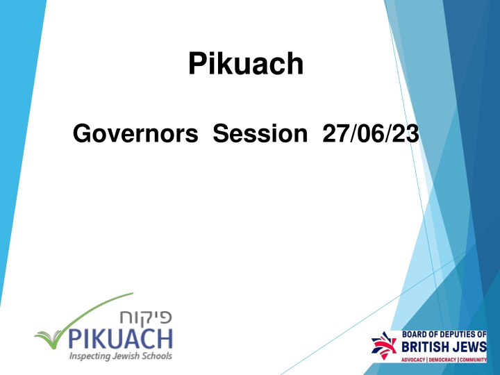 Enhancing Pikuach Inspections: Core Principles and Moving Forwards