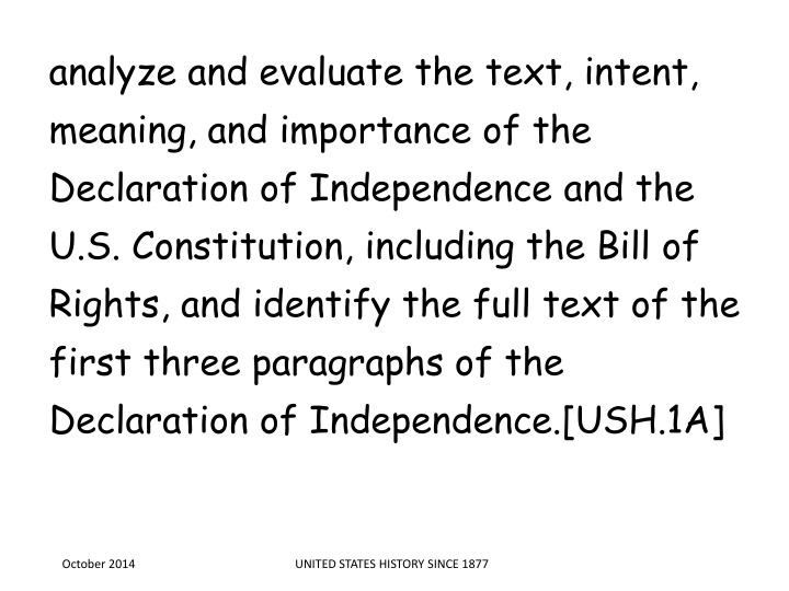 U.S. History: Founding Documents, Founding Fathers, and Major Eras