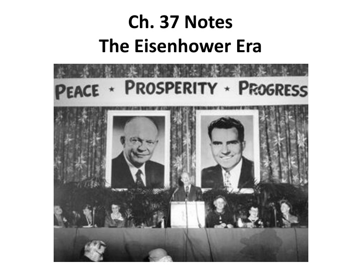 Insights into the Eisenhower Era and Dynamic Conservatism