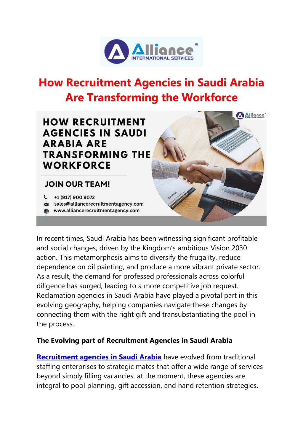 how recruitment agencies in saudi arabia l.w