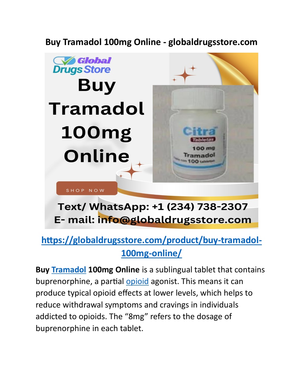 buy tramadol 100mg online globaldrugsstore com l.w