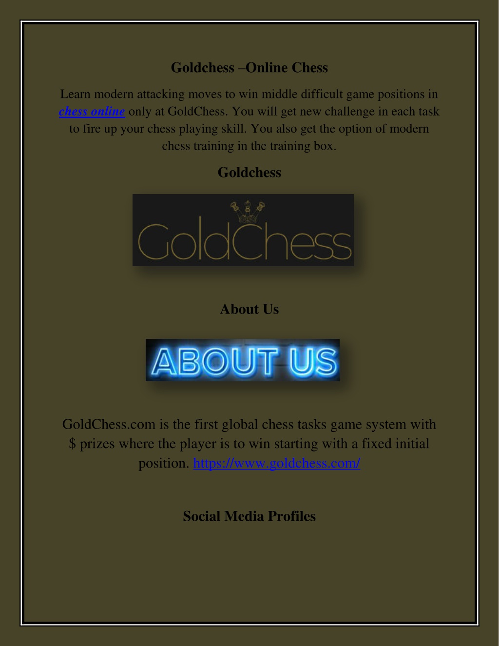 goldchess online chess l.w