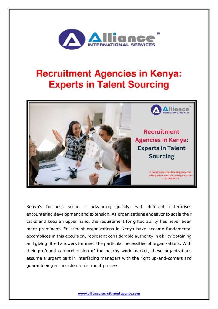 recruitment agencies in kenya experts in talent n.w
