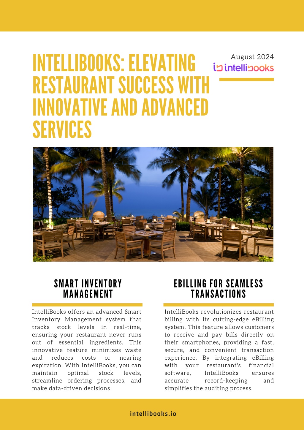 intellibooks elevating restaurant success with l.w