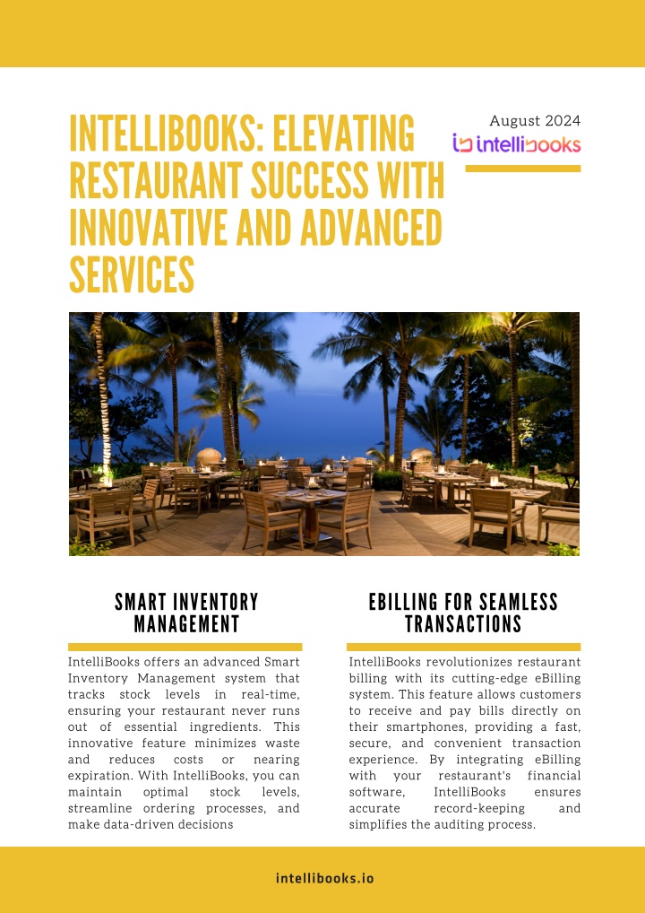 intellibooks elevating restaurant success with n.w