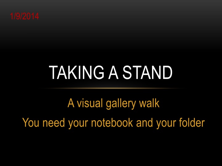 Taking a Stand Through Photographs