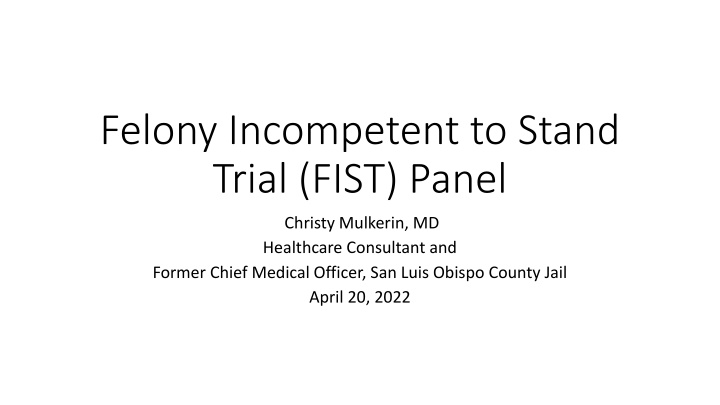 Ensuring Mental Health Care in San Luis Obispo County Jail