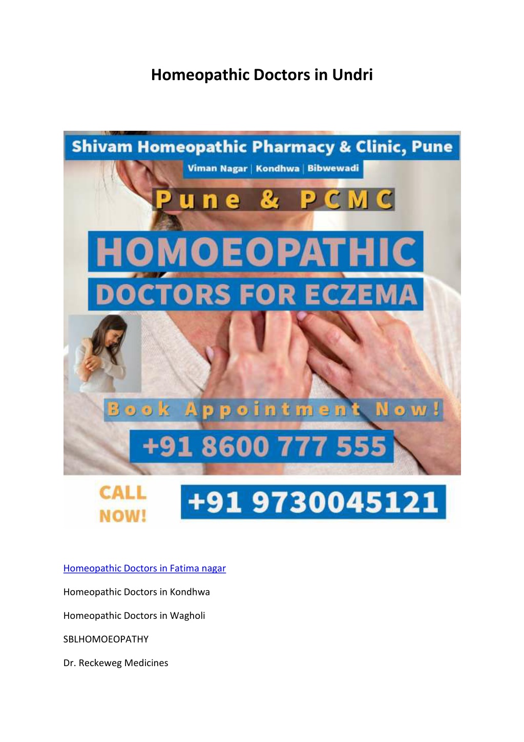 homeopathic doctors in undri l.w