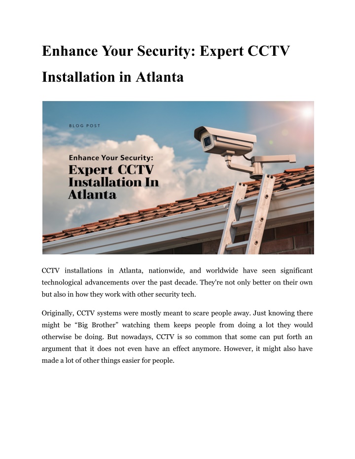 enhance your security expert cctv n.w