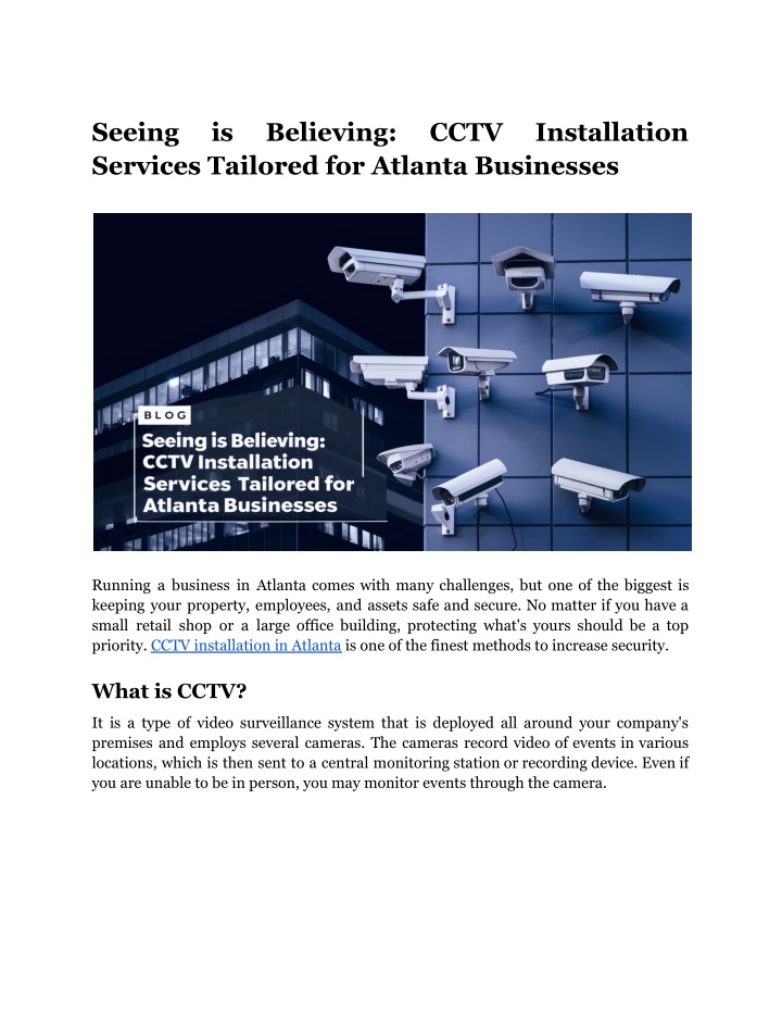 seeing services tailored for atlanta businesses n.w