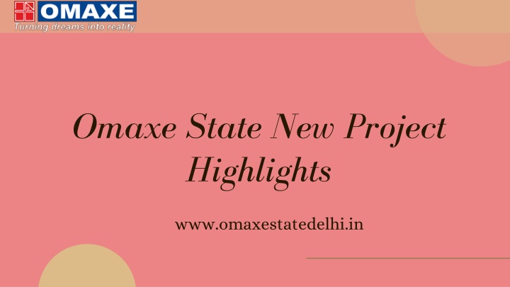 Omaxe State New Project Highlights