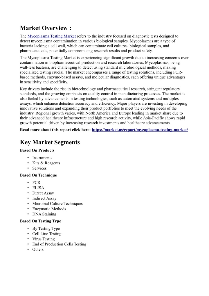 market overview n.w