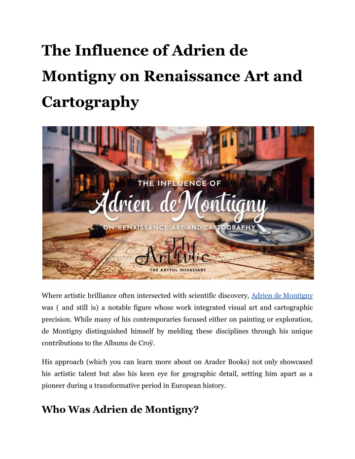 the influence of adrien de n.w