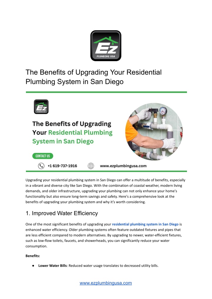 the benefits of upgrading your residential n.w