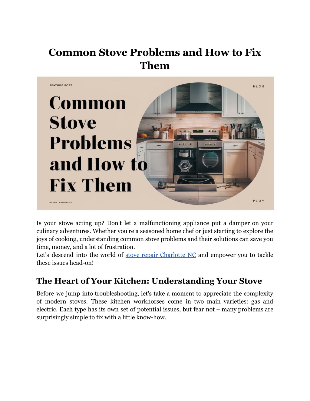 common stove problems and how to fix them l.w