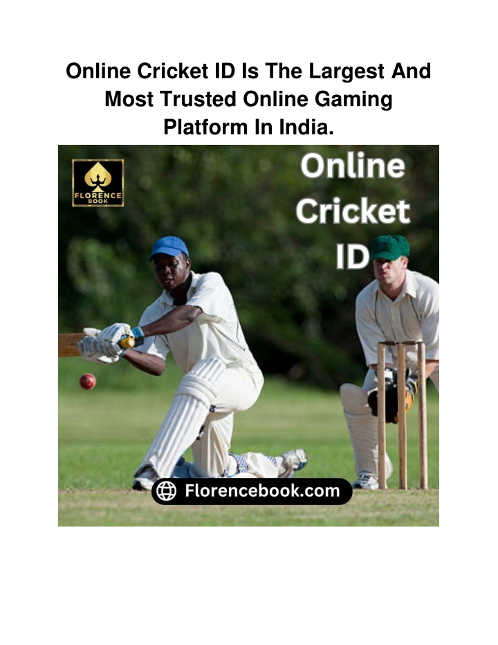 online cricket id is the largest and most trusted n.w