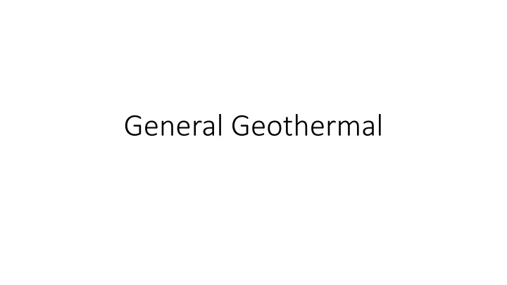 Geothermal Energy: Sources and Applications