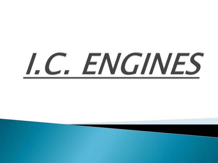 Overview of Internal Combustion Engines and Their Components