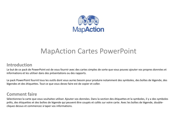 Utilisation du Pack PowerPoint pour Intégrer des Cartes dans Vos Présentations