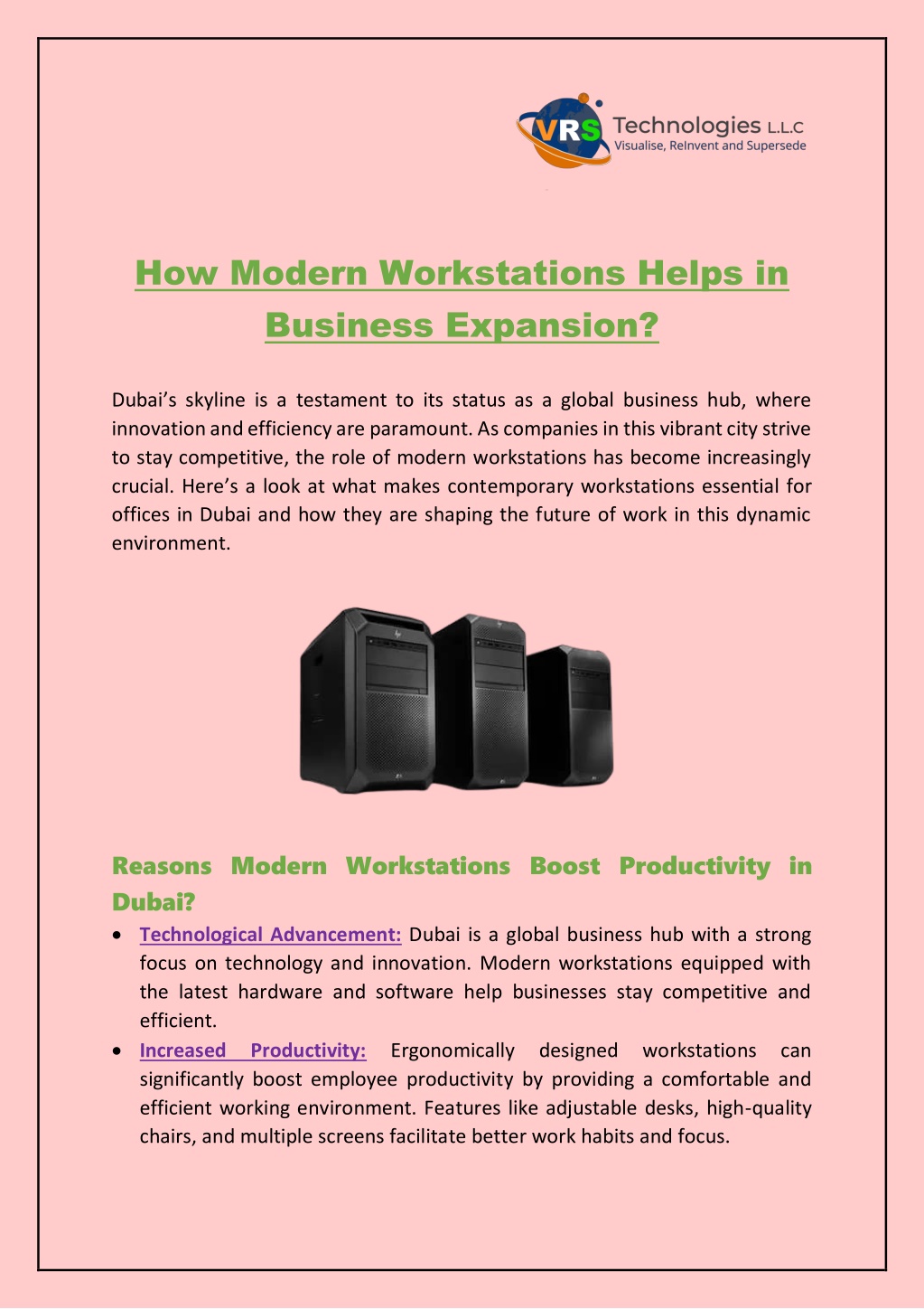 how modern workstations helps in business l.w