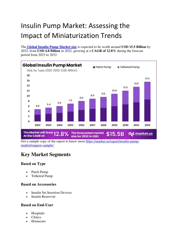insulin pump market assessing the impact n.w