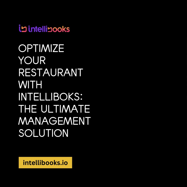 optimize your restaurant with intelliboks n.w