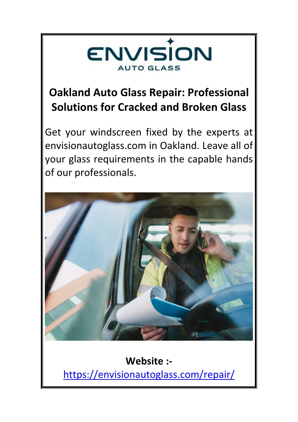 oakland auto glass repair professional solutions l.w