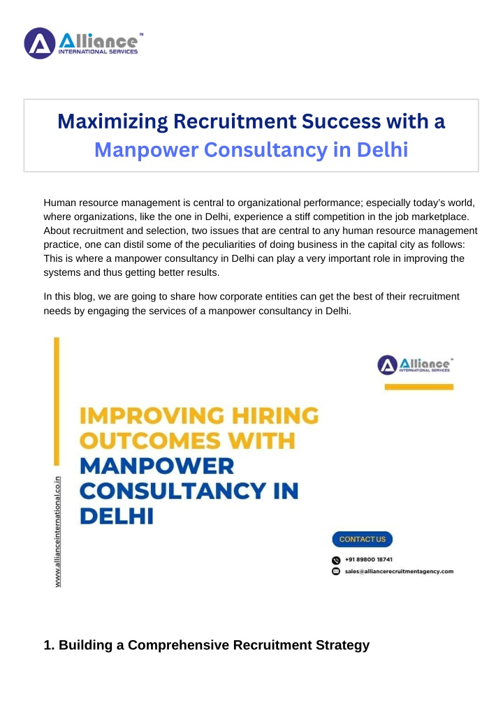 maximizing recruitment success with a manpower n.w