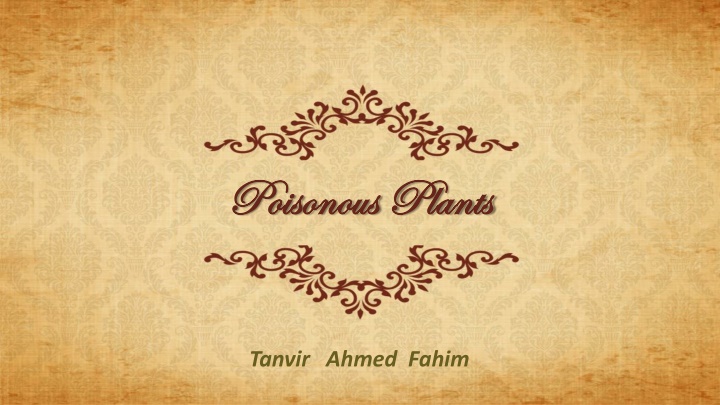 Poisonous Plants and Their Effects on Humans